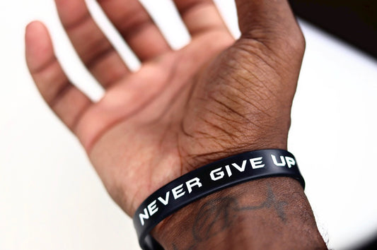 Never Give Up Wristband