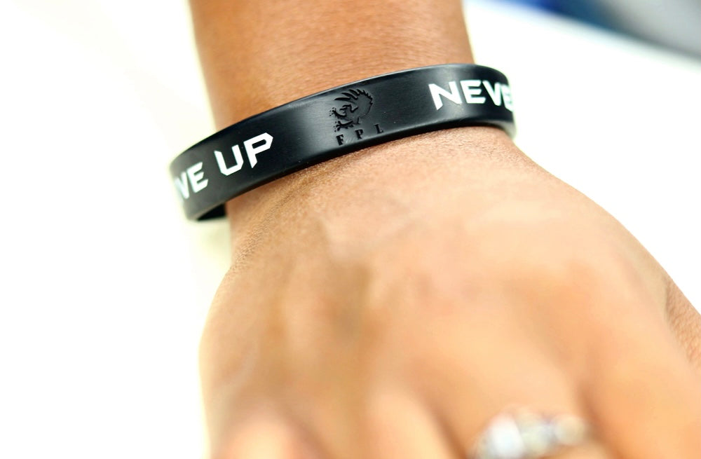Never Give Up Wristband